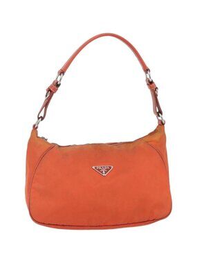 PRADA Shoulder Bag Nylon Orange